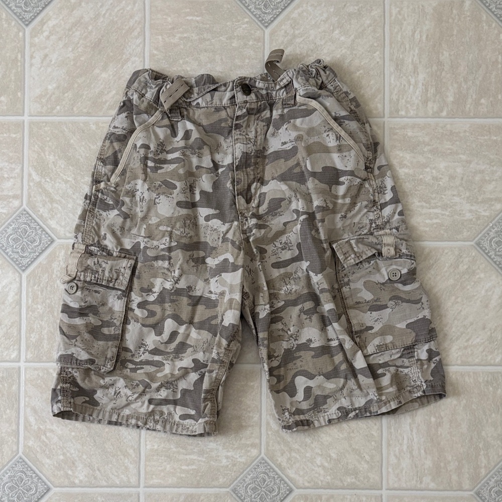 Carhartt Boys Tan and Brown Camo Cargo Shorts
